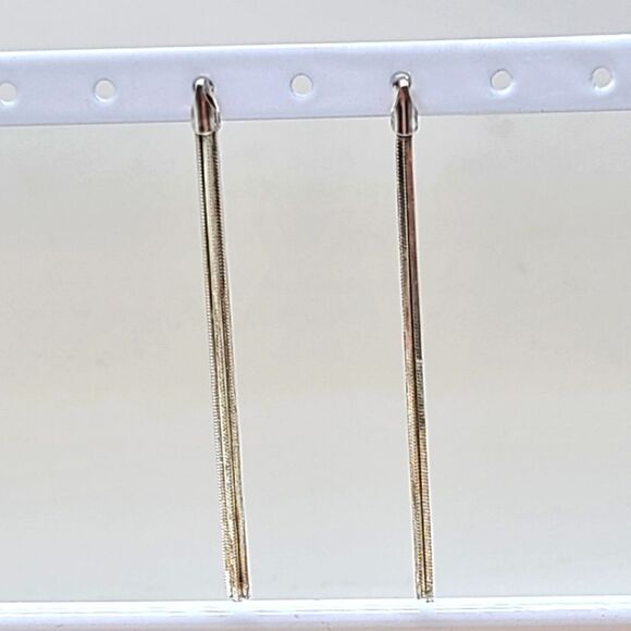 Sterling Silver fine chain earrings - Picture 1 of 4